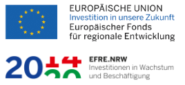 Das Projekt „Von der Natur lernen“ wird aus Mitteln des Europäischen Fonds für Regionale Entwicklung (EFRE) 2014 – 2020 „Investitionen in Wachstum und Beschäftigung“ und aus Mitteln des Landes NRW gefördert.